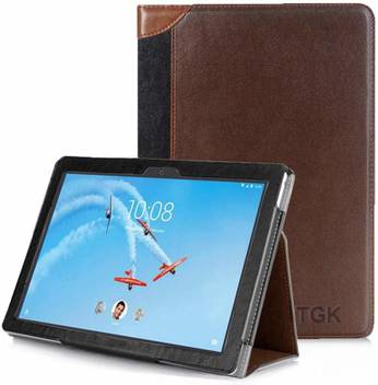 Tgk Flip Cover For Lenovo Tab E10 Tb X104f 10 1 Inch Genuine Leather Ultra Compact Case Tgk Flipkart Com