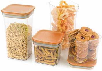 Floraware Plastic Container Set For Kitchen Kit Kat Container