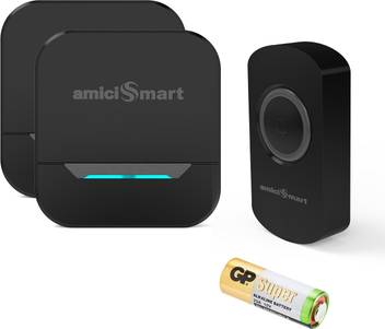 Amicismart Wireless Doorbell 1 Transmitter And 2 Receiver Wireless Door Chime Price In India Buy Amicismart Wireless Doorbell 1 Transmitter And 2 Receiver Wireless Door Chime Online At Flipkart Com