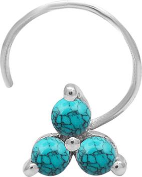 Shine Jewel Turquoise Rhodium Plated Silver Nose Stud Price In India Buy Shine Jewel Turquoise Rhodium Plated Silver Nose Stud Online At Best Prices In India Flipkart Com