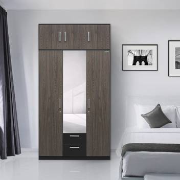 Zuari Niko With Loft Engineered Wood 2 Door Wardrobe Price In India