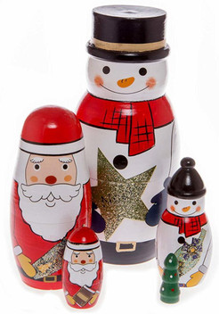 russian nesting santas