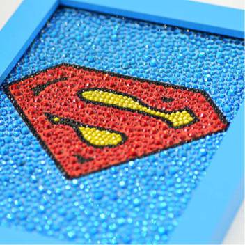 House Of Queens Superman Diamond Painting Us Captain Logo Diy 5d