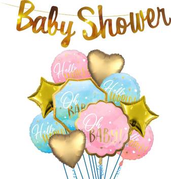 Party Propz Set Of 11 Baby Shower Balloons Combo For Baby Shower Decoration Material Baby Shower Balloons Decoration Price In India Buy Party Propz Set Of 11 Baby Shower Balloons Combo For