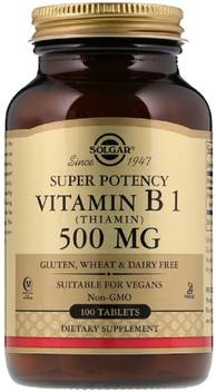 Solgar Vitamin B1 Thiamin 500 Mg 100 Tablets Price In India Buy Solgar Vitamin B1 Thiamin 500 Mg 100 Tablets Online At Flipkart Com