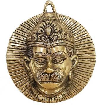 Kala Gurjari Brass Hanuman Hanumnaji Hnuman Face Wall Hanging Door Hanging Decorative Wall Piece Handicrafts Item Decorative Showpiece 23 Cm Price In India Buy Kala Gurjari Brass