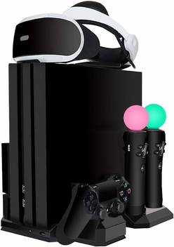Microware Upgraded Psvr Charging Stand Display Ps Vr Storage Headset Holder 2 Ps Move 1 Nyko's vr stand also features an ac powered usb hub, perfect for recharging your controllers, phones and other usb devices while not in use. flipkart