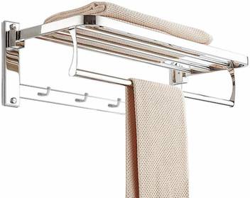 Plantex New Look Stainless Steel Folding Towel Rack For Bathroom Towel Stand Hanger Bathroom Accessories 24 Inch Chrome Silver Towel Holder Price In India Buy Plantex New Look Stainless Steel Folding Towel Rack For Bathroom Towel