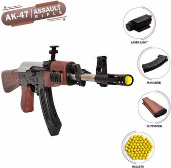 Amitasha Assault Rifle Ak 47 Toy Gun With Extra 100 Plastic Bullets Guns Darts Assault Rifle Ak 47 Toy Gun With Extra 100 Plastic Bullets Shop For Amitasha Products In India Flipkart Com