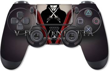 Gadgetswrap Ps4c4576 Printed V For Vendetta Skin For Ps4 Controller With Matte Lamination Gaming Accessory Kit Gadgetswrap Flipkart Com