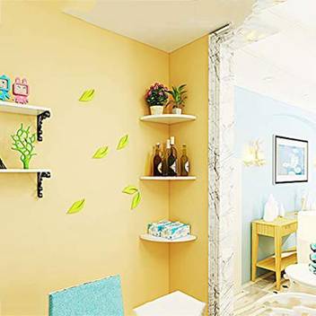 Maaz Handicrafts Wall Bookshelf Hanging Living Room Storage Rack Corner Bedroom Triangle Fan Shaped Decorative Partition Shelf Floating Shelves Mdf Medium Density Fiber Wall Shelf Price In India Buy Maaz Handicrafts Having a bench at the end of the bed can also host additional books bookshelf and a view: maaz handicrafts wall bookshelf hanging
