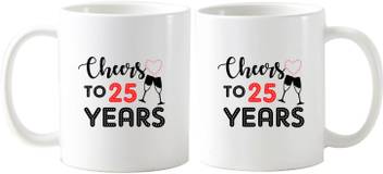 Designer Panda Cheers To 25 Years Ceramic Mug Price In India Buy Designer Panda Cheers To 25 Years Ceramic Mug Online At Flipkart Com