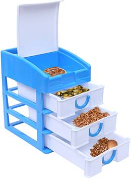 Kuber Industries Plastic Four Layer Drawer Storage Cabinet Box Blue Ctktc13141 Plastic Free Standing Cabinet Price In India Buy Kuber Industries Plastic Four Layer Drawer Storage Cabinet Box Blue Ctktc13141 Plastic Free Standing