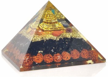 Gomti Chakra Orgonite Pyramid Crystal Healing Reiki Feng Shui Home Office Gift Positive Energy Peace Meditation Metaphysical Spiritual Health Wealth Vastu Correction