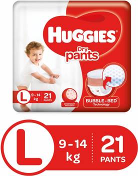 Huggies Dry Pants Diapers L Buy 21 Huggies Pant Diapers For Babies Weighing 14 Kg Flipkart Com