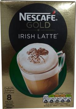 Nescafe Gold Irish Latte Instant Coffee Sachets 8 X 22g 176g