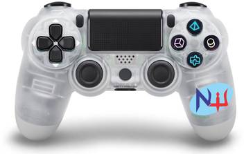 New World Wireless Controller For Playstation 4 Ps4 White Transparant Bluetooth Gamepad New World Flipkart Com