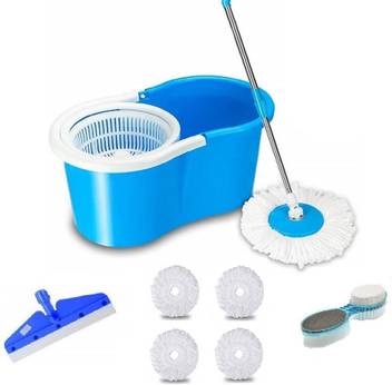 Shivonic Advance Home Cleaning 360 Spin Floor Cleaning Easy Advance Tech Bucket Pvc Mop