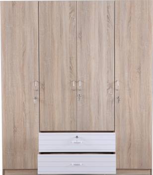 Hometown Molly Engineered Wood 4 Door Wardrobe Price In India