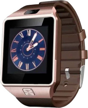 mobile watch golden colour