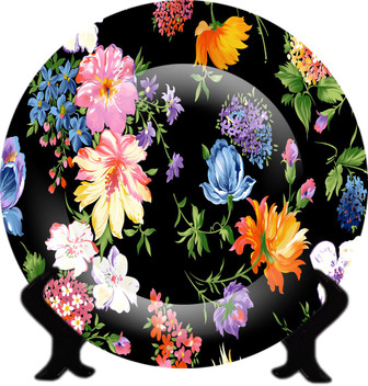 floral decorative plates