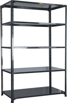 Mil Nil Prime Crc Sheet 5 Shelf Multipurpose Slotted Angle Rack 72 X 47 X 24 Inch 20 Gauge Grey Iron Wall Shelf Price In India Buy Mil Nil Prime Crc Sheet