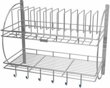 Luximal Wall Mount Kitchen Dish Rack Plate Cutlery Stand Kitchen