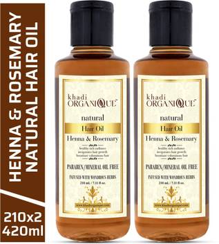 Khadi Organique Rosemary Hair Growth Oil With Sesame Oil Olive Oil Coconut Oil Sunflower Oil Jojobo Oil Vitamin E Bhringraj Extract Shikakai Baheda Neem Oil Hair Oil Price In India Buy