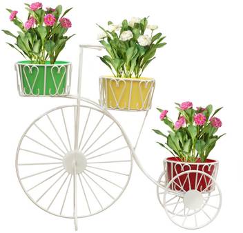 Gig Handicrafts Cycle Style Stand With Out Metal Pot Large Tricycle Planter Stand Stand For Pots Pot Stand For Plants Pot Stand For Plants In Balcony Plant Container Set Price In India
