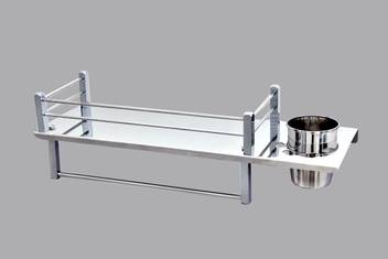 Frap Stainless Steel 3 In 1 Multipurpose Bathroom Shelf Rack Towel