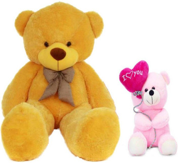 pink and yellow teddy bear