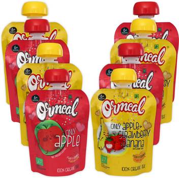 Ormeal Organic Baby Food Puree Combo Pack 4 4 Cereal Price In India Buy Ormeal Organic Baby Food Puree Combo Pack 4 4 Cereal Online At Flipkart Com