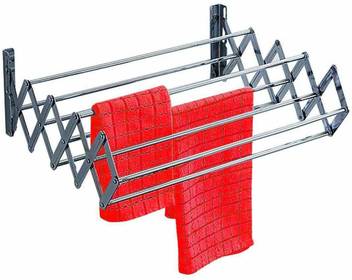Synergy Plast Steel Wall Cloth Dryer Stand Stainless Steel Foldable Wall Mounted Cloth Dryer Clothes Drying Stand 7 Rods Price In India Buy Synergy Plast Steel Wall Cloth Dryer Stand Stainless Steel