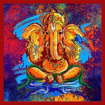 Ganesh Ganesha Canvas Waterproof Painting Poster Large Size