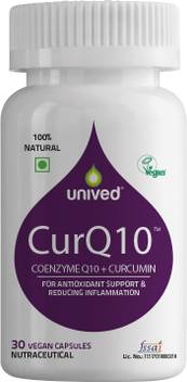 Unived Unived Curq10 300mg Coq10 With 100mg Curcumin Anti Ageing Anti Inflammatory 30 Veg Caps Price In India Buy Unived Unived Curq10 300mg Coq10 With 100mg Curcumin Anti Ageing Anti Inflammatory 30 Veg