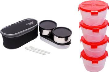 Flipkart Com Carrolite Classic Word Black Grey Lunchbox Pack Of