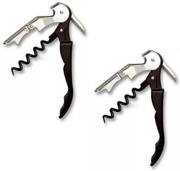 Protos India Net 2 Pcs Stainless Steel Bottle Opener Corkscrew Wine Opener Can Opener 2 Pcs Wine Bottle Opener Corkscrew Can Opener Bottle Opener Set Price In India Buy Protos India Net 2