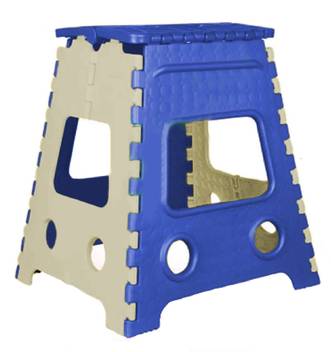 Lacopine 18 Inch E Saving Plastic Foldable Step Stool Suitable 18 Inch E Saving Plastic Foldable