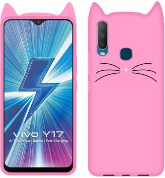 Avianna Back Cover For Vivo Y15 Cat Case Cute Soft Silicone Cat Design Of Ear Meow Avianna Flipkart Com