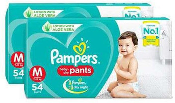 flipkart pampers medium pants
