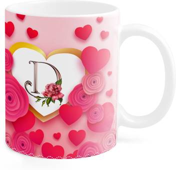 Andv Alphabet Letter D Printed On Beautiful Heart Shaped Pink Rose Frame Tea Coffee M 0cab19bcce Ceramic Mug Price In India Buy Andv Alphabet Letter D Printed On Beautiful Heart Shaped Pink Rose