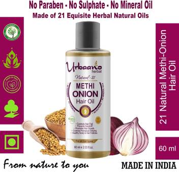 Urbaano Herbal Methi Onion Herbal Hair Oil Control Hair Fall Re
