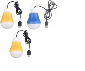 Shoponix Set Of 3 Bulb 5w Usb Wired Portable Mini Bulb With 90