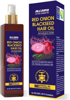 Alcamy Red Onion Black Seed Hair Growth Oil With Argan Jojoba