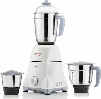Mccoy Aura 750 Watt Mixer Grinder With 3 Stainless Steel Jars White Blue 750 Mixer Grinder Price In India Buy Mccoy Aura 750 Watt Mixer Grinder With 3 Stainless Steel Jars White Blue 750 Mixer