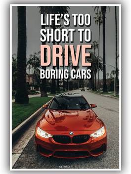 Motivational Drive Luxury Car Poster For Room And Office Art Print Photographic Paper 12inchx18 Inch Unframed Photographic Paper Artinkart Posters Art Paintings Decorative Quotes Motivation Typography Humor Posters