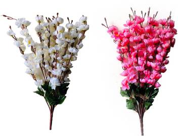 Vyne Beautiful White Dark Pink Orchid 7 Sitcks White Pink Orchids Artificial Flower Price In India Buy Vyne Beautiful White Dark Pink Orchid 7 Sitcks White Pink Orchids Artificial