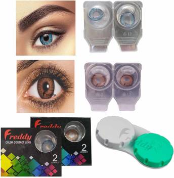 Freddy True Sapphire And Brown Color Contact Lens With Case Monthly Price In India Buy Freddy True Sapphire And Brown Color Contact Lens With Case Monthly Online At Flipkart Com