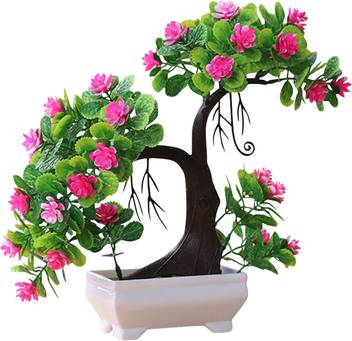 Wallpaper Tied Ribbons Decorative Bonsai Artificial Tree With Pot For Office For iPhone Free