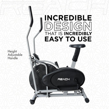 stationary bike with moving handles